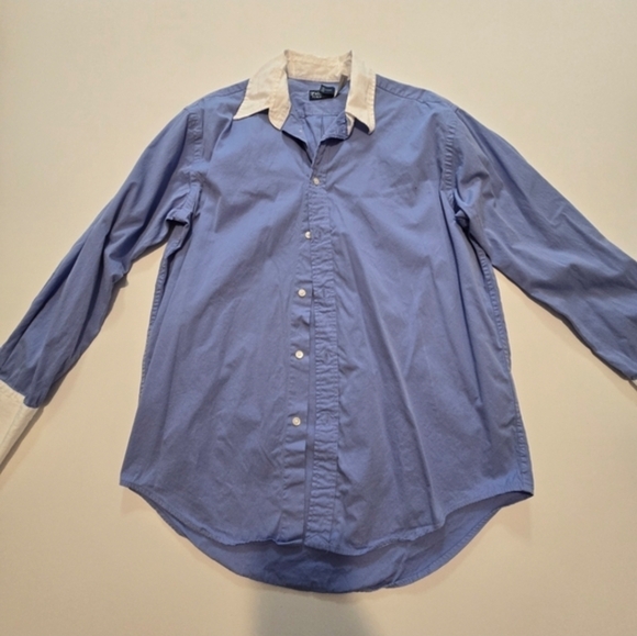 Polo Ralph Lauren Long Sleeve Button Front Shirt Collared Long Sleeve Size 10 - Picture 3 of 13